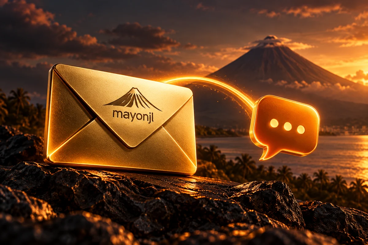 Contact — mayonjl orange and gold illustration