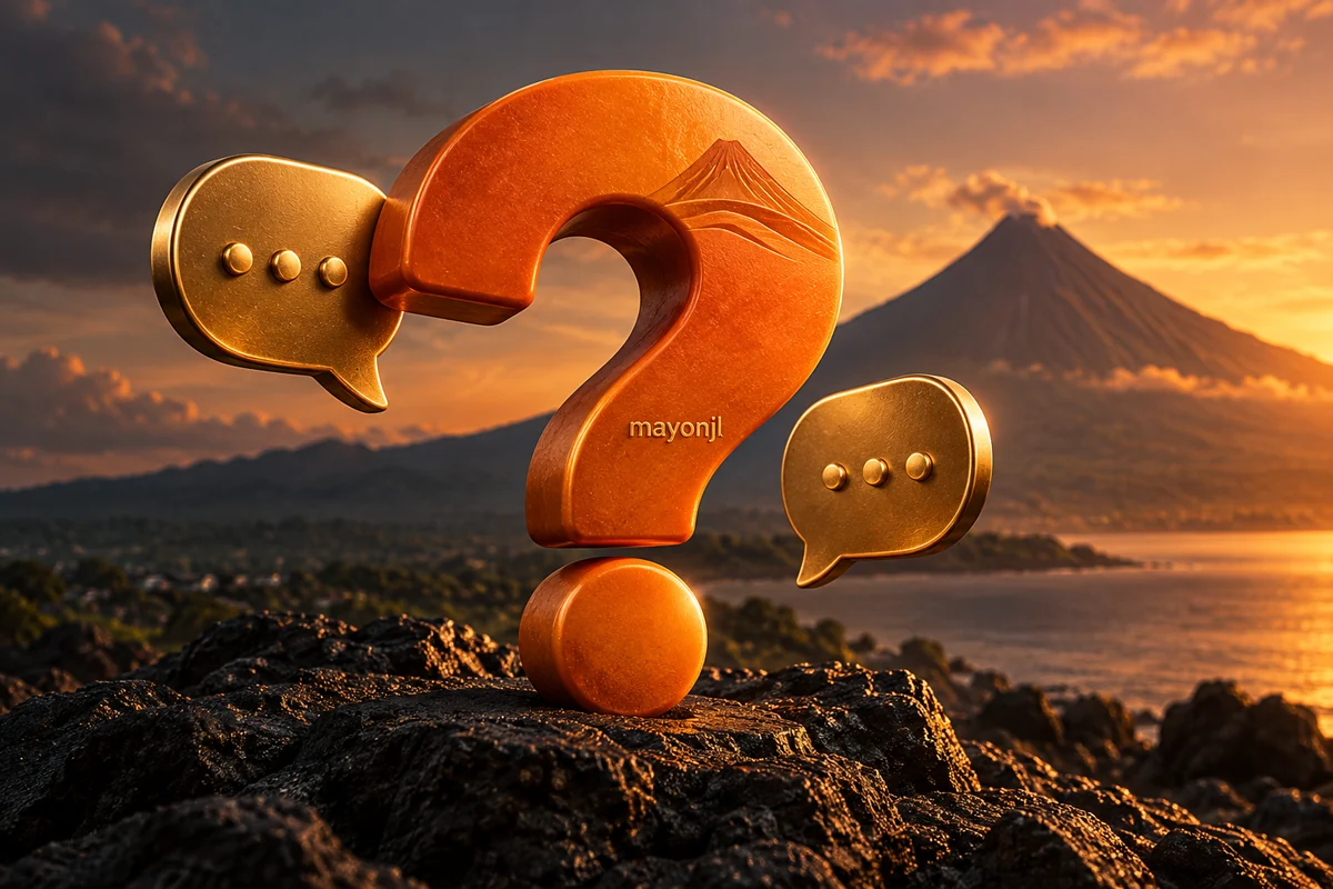 FAQ — mayonjl orange and gold illustration