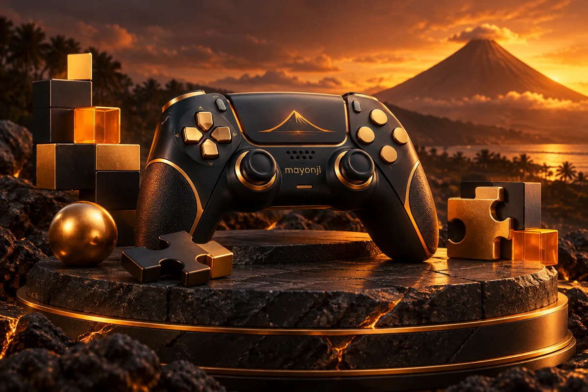 Games — mayonjl orange and gold illustration