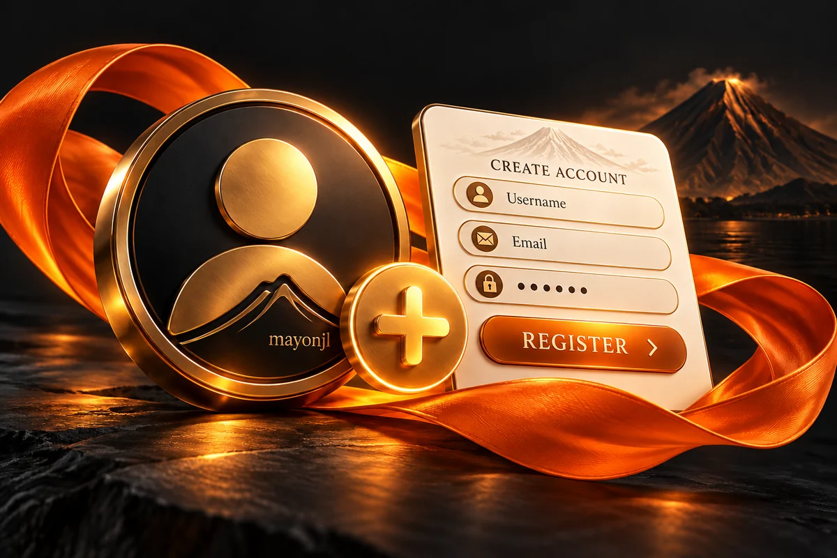 Register — mayonjl orange and gold illustration