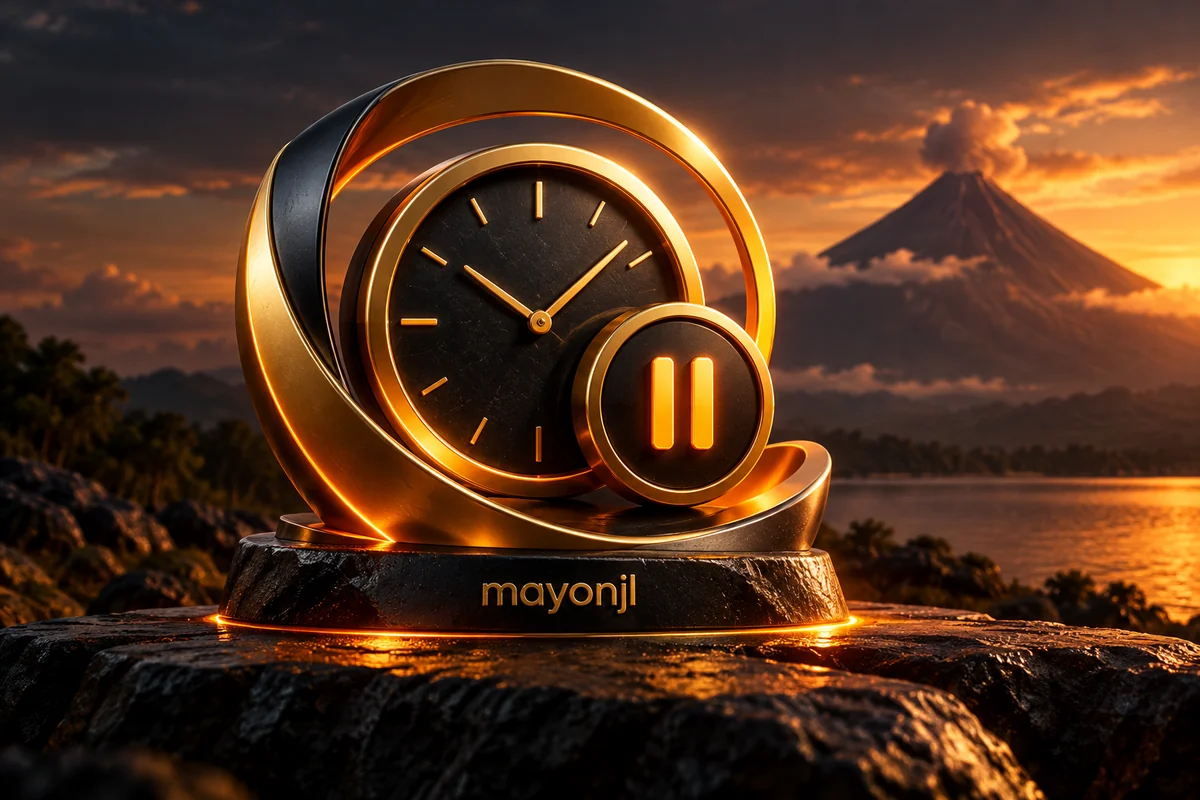 Responsible Gaming — mayonjl orange and gold illustration